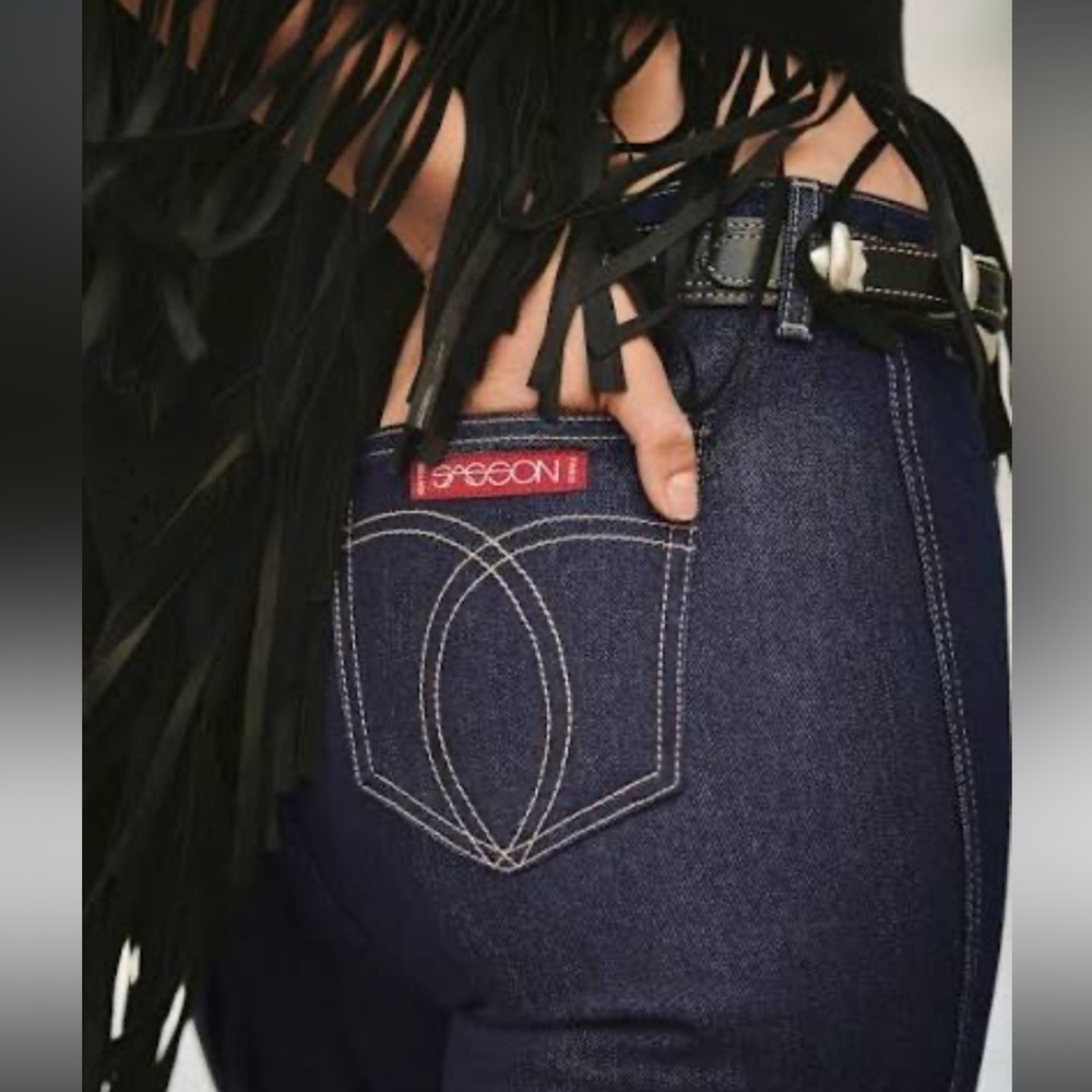 SASSON x JOHNNY WAS Lumiere Wide Leg Jean in True Blue Rinse Size 26 NWT 98 - Picture 6 of 12